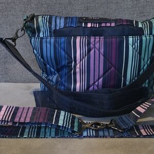 Lug Blue and Purple Quilted Shoulder Bag